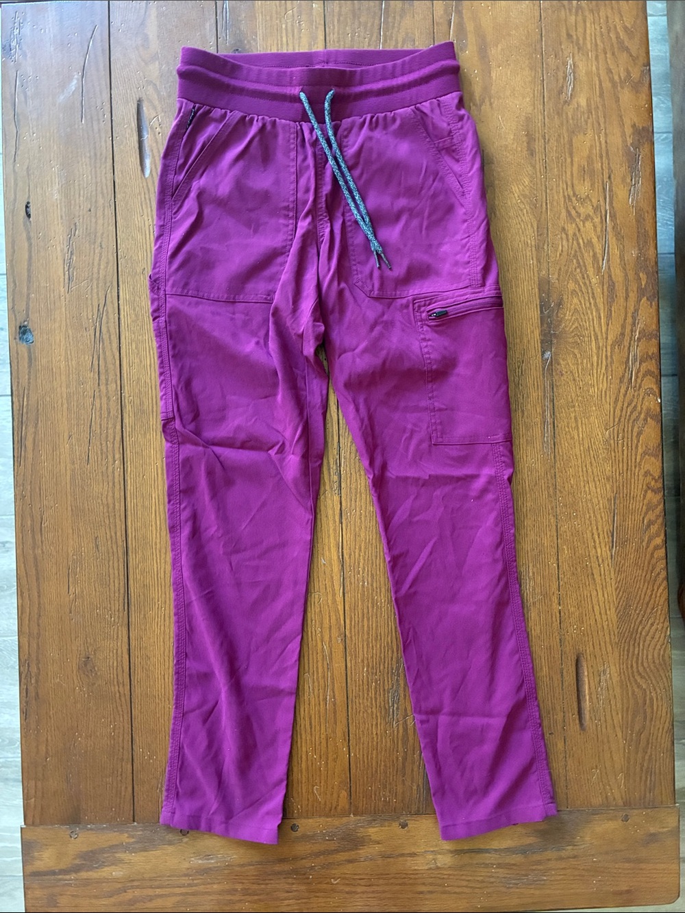 Carhartt Deep Magenta Jogger Pants with Gray Drawstring ( scrubs )